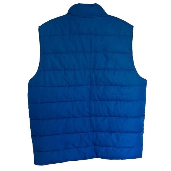 Gap Men's Mock Neck Reversible Puffer Vest Blue XL - Picture 2 of 4